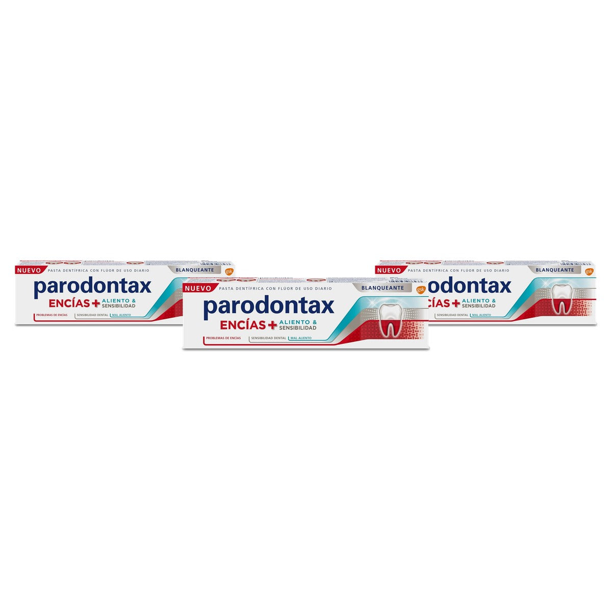 Parodontax Tandvlees + Adem tandpasta 3 x 75 ml - Voordeelverpakking