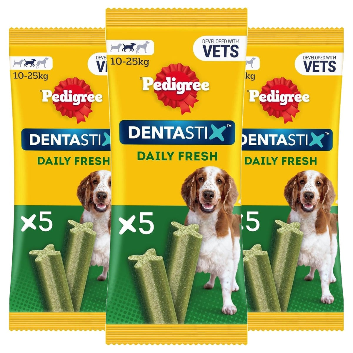 Pedigree Dentastix Fresh hondensnack middelgrote hond 14 x 5 stuks - 3-pack