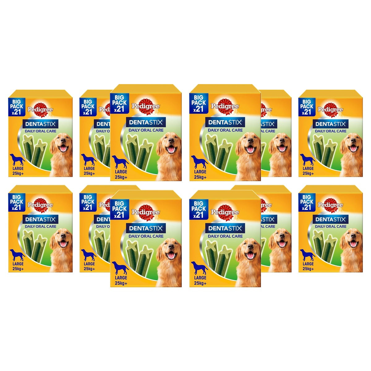 Pedigree Dentastix Fresh hondensnack grote hond 4 x 21 stuks - 3-pack