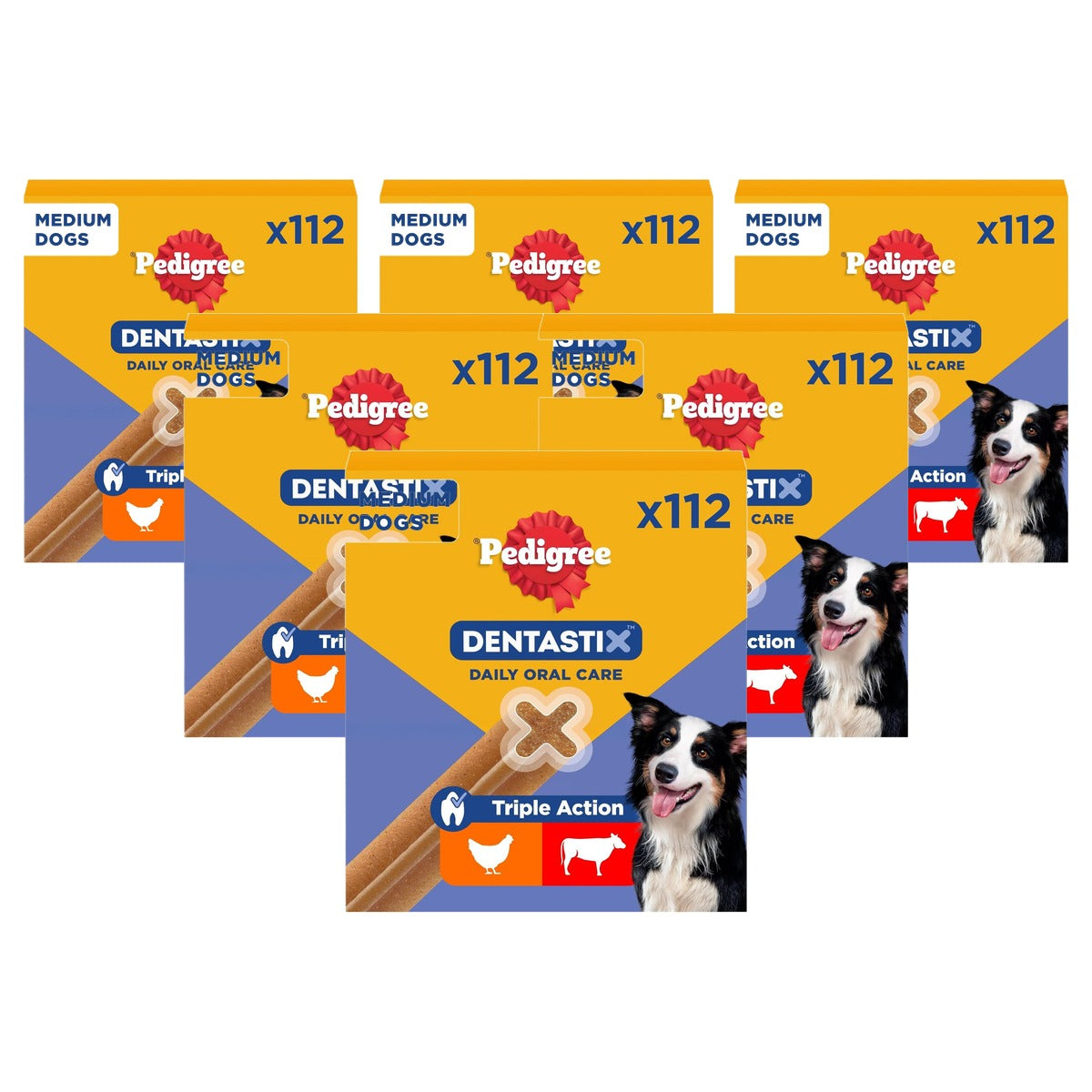 Pedigree DentaStix hondensnack kip en rundvlees 1 x 112 stuks - 6-pack