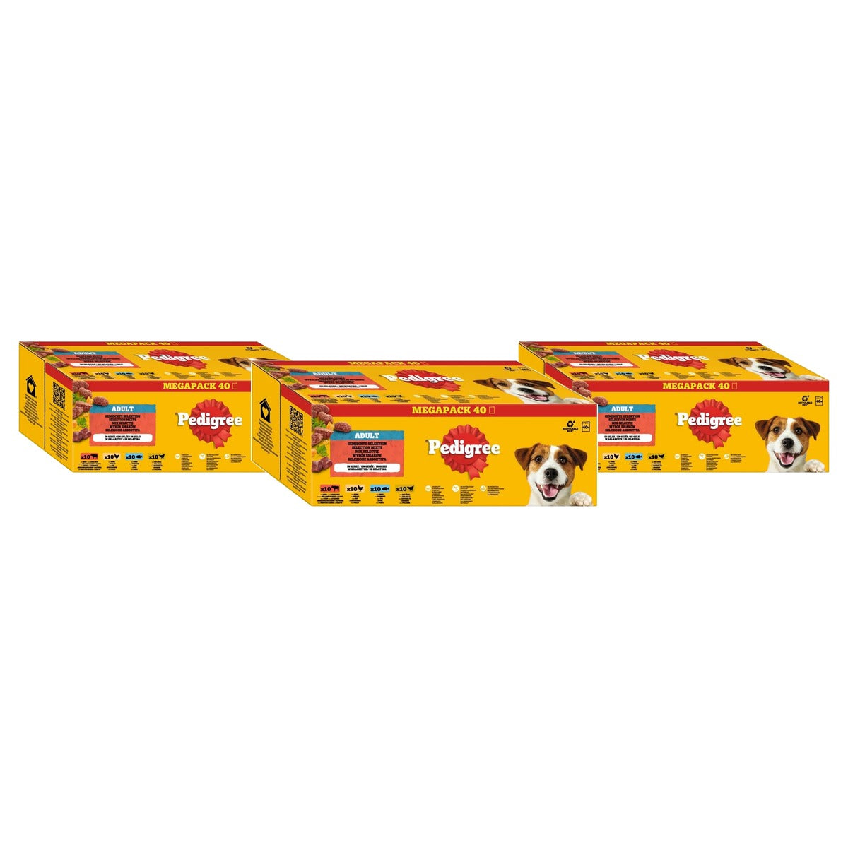 Pedigree DogCare hondenvoer chunks in gelei 40 x 100 g - 3-pack