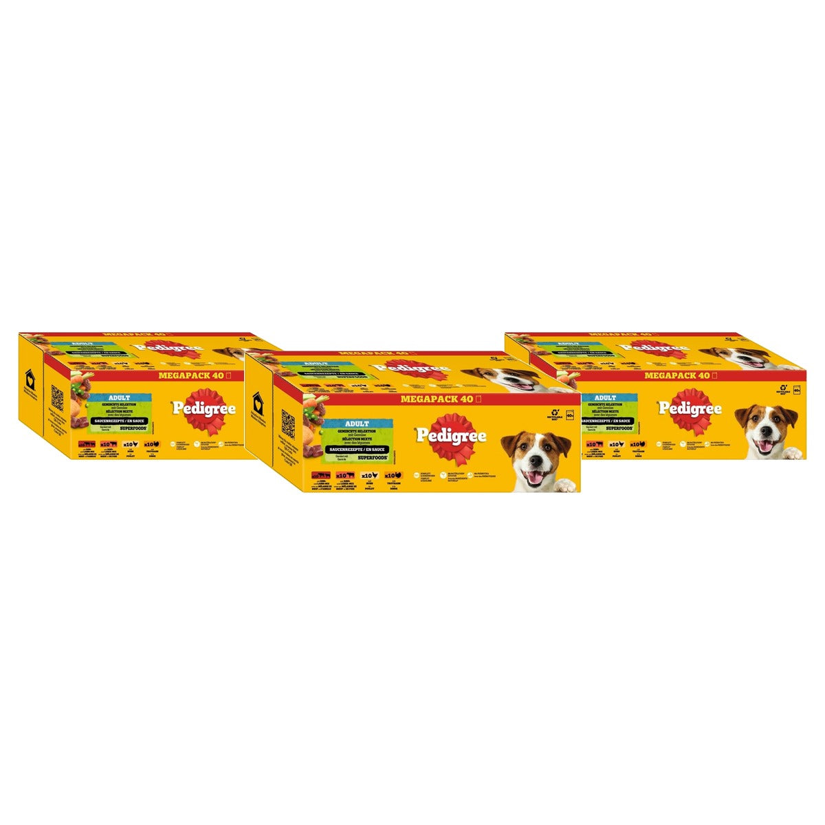Pedigree DogCare hondenvoer chunks in saus 40 x 100 g - 3-pack