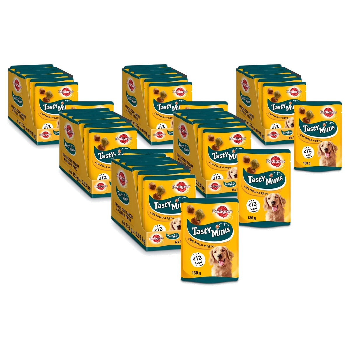 Pedigree Minis hondensnack kip en eend 6 x 130 g - 6-pack