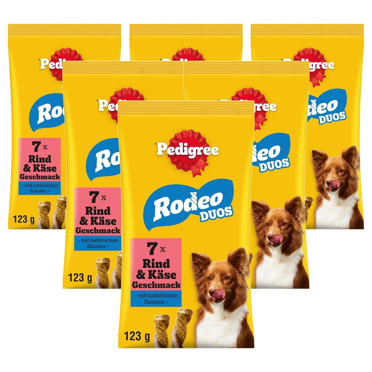 Pedigree Rodeo Duos Sticks hondensnack rund & kaas 10 x 7 stuks - 6-pack