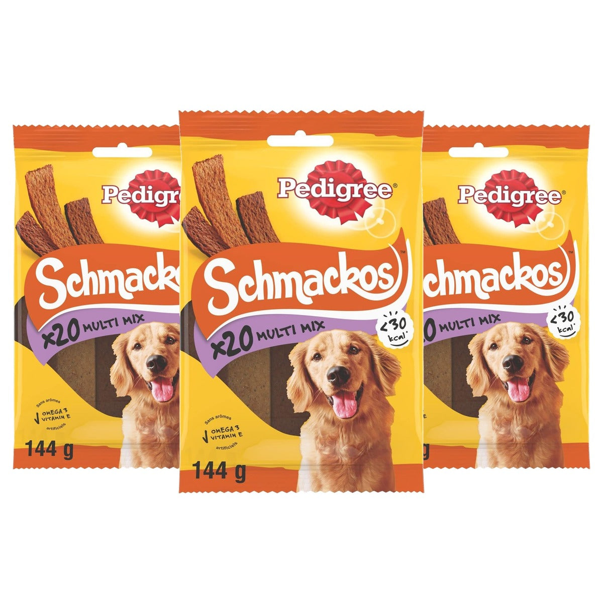 Pedigree Schmackos Multi Mix hondensnack rund, lam & gevogelte 9 x 20 stuks - 3-pack