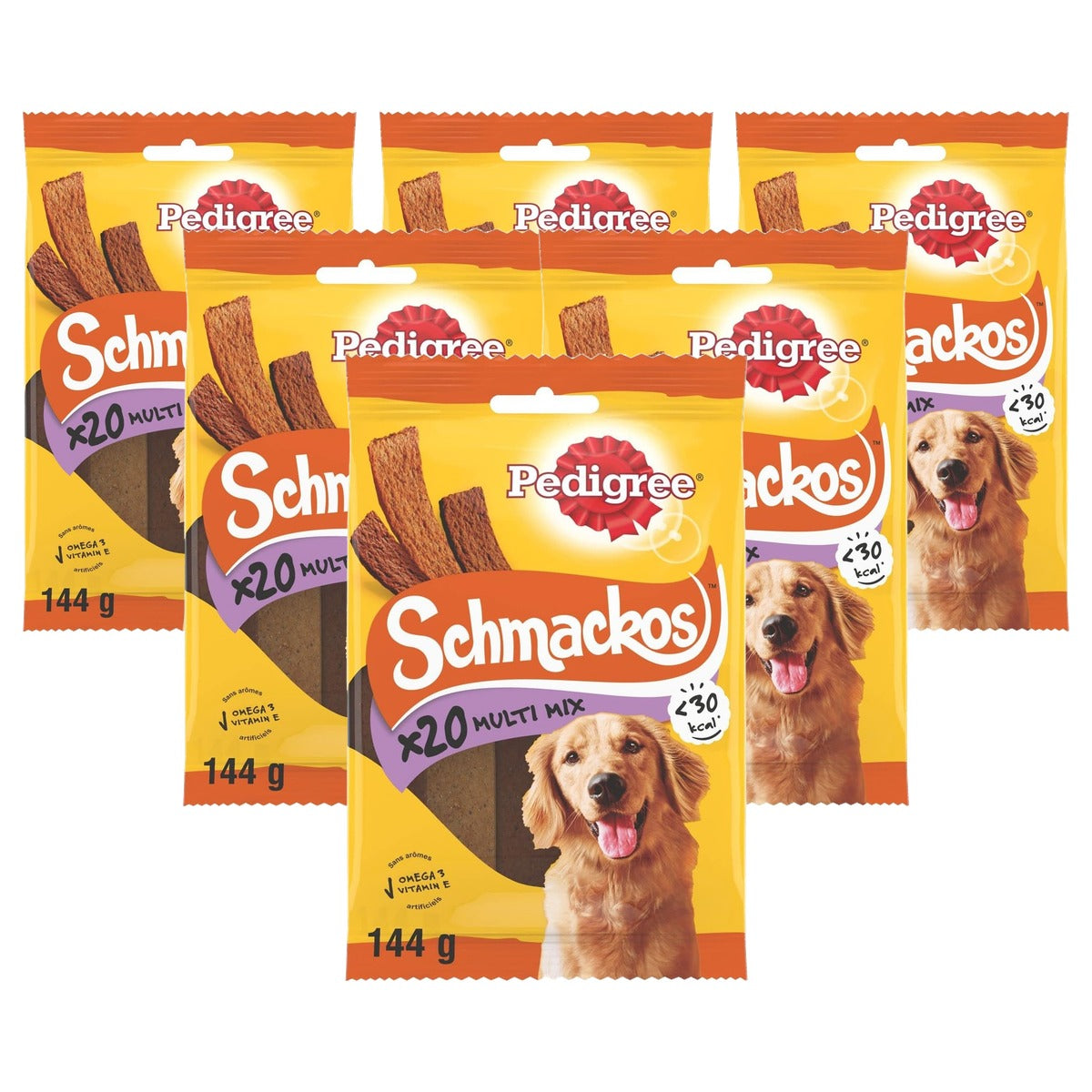Pedigree Schmackos Multi Mix hondensnack rund, lam & gevogelte 9 x 20 stuks - 6-pack