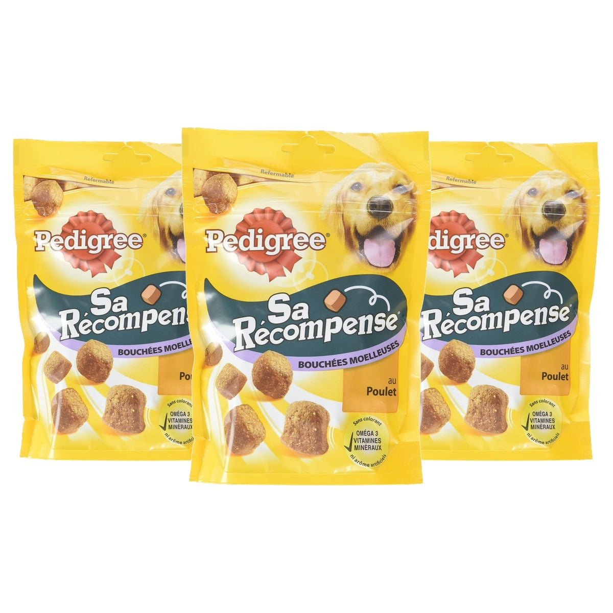 Pedigree Zachte Bites hondensnack kip 6 x 130 g - 3-pack