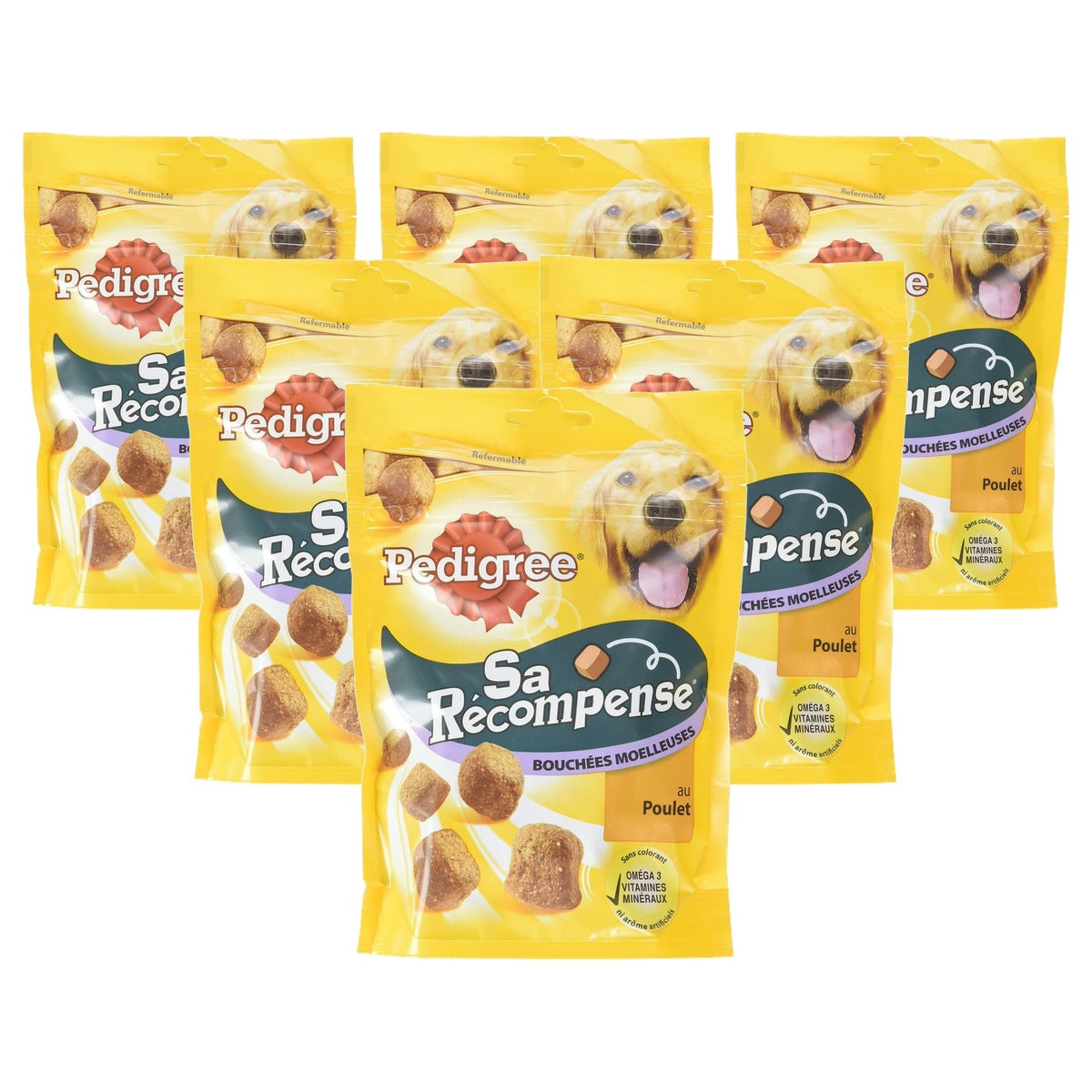 Pedigree Zachte Bites hondensnack kip 6 x 130 g - 6-pack