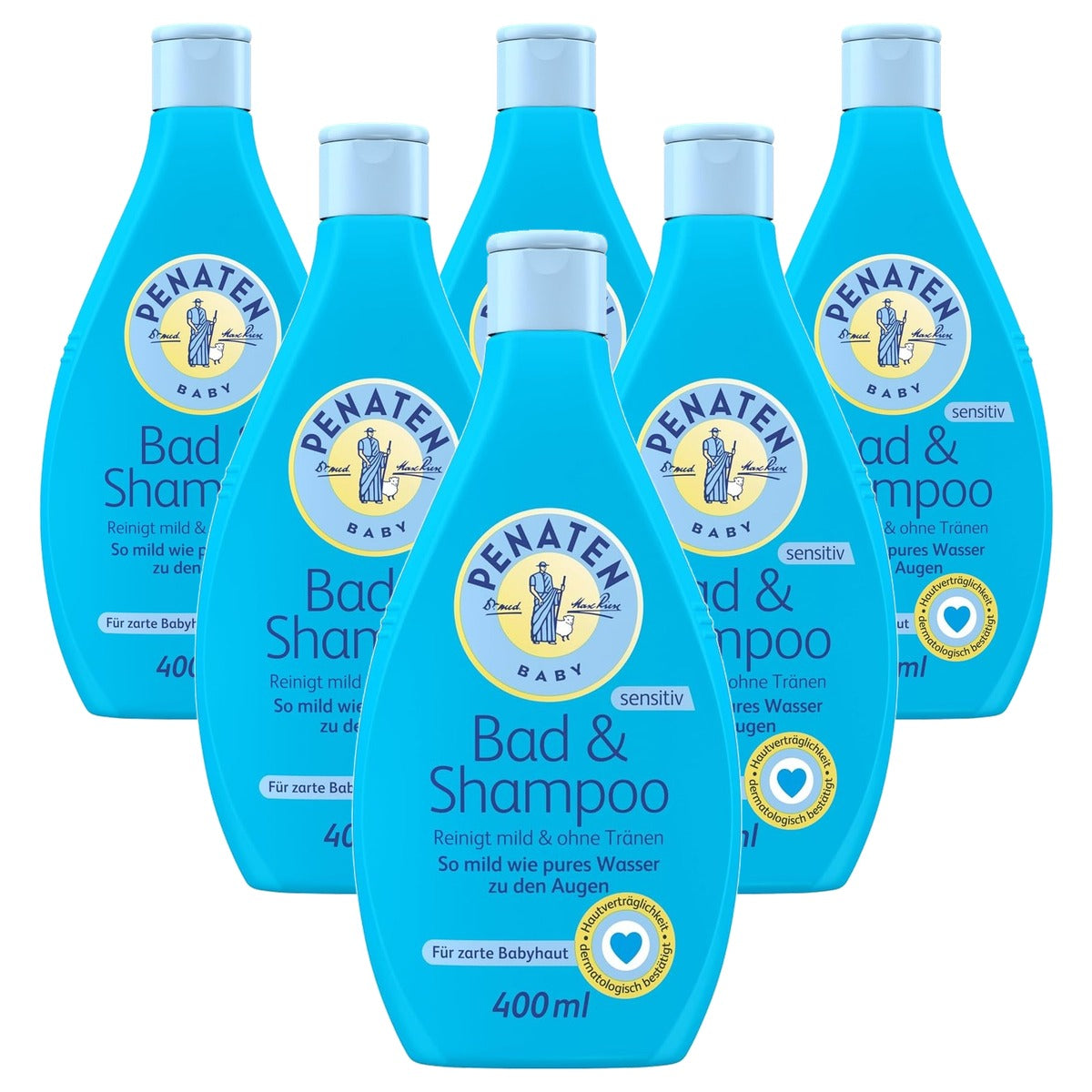 Penaten Baby Bad & Shampoo 2-in-1 Wasgel 6 x 400 ml - Voordeelverpakking