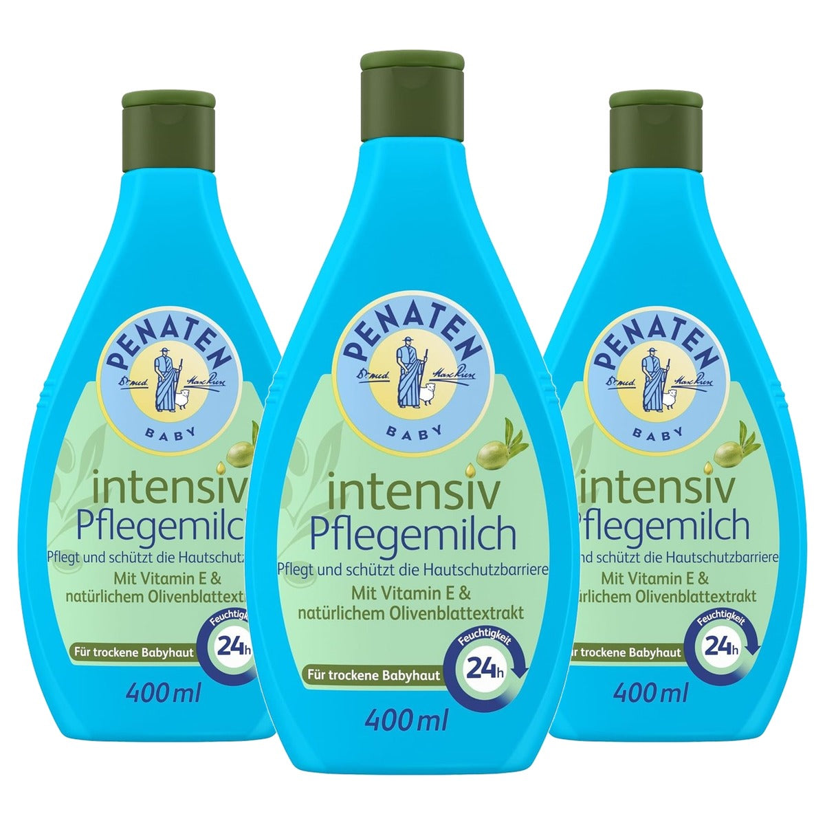 PENATEN Intensiv Baby verzorgende melk 3 x 400 ml - Voordeelverpakking
