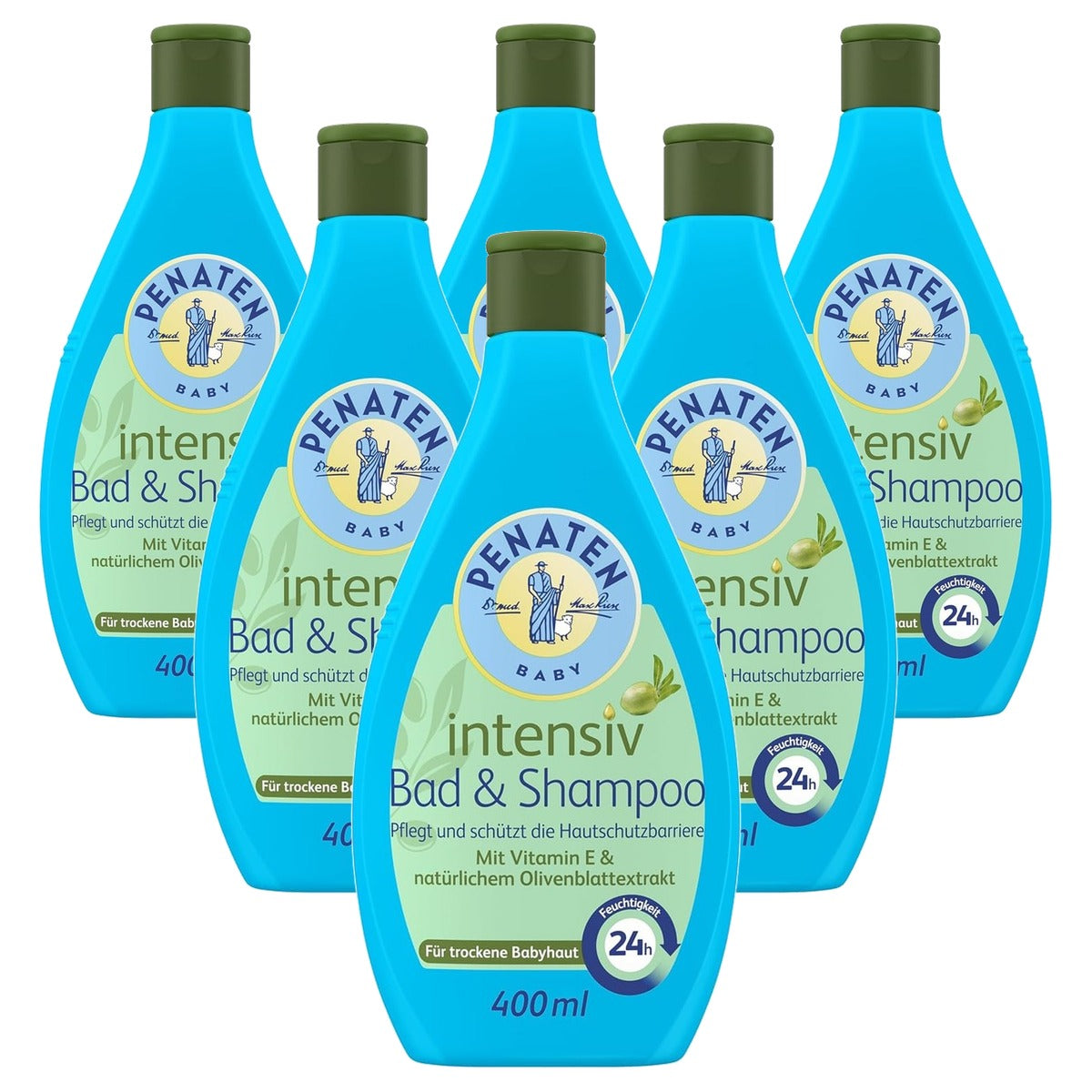 Penaten Intensiv Bad & Shampoo 6 x 400 ml - Voordeelverpakking