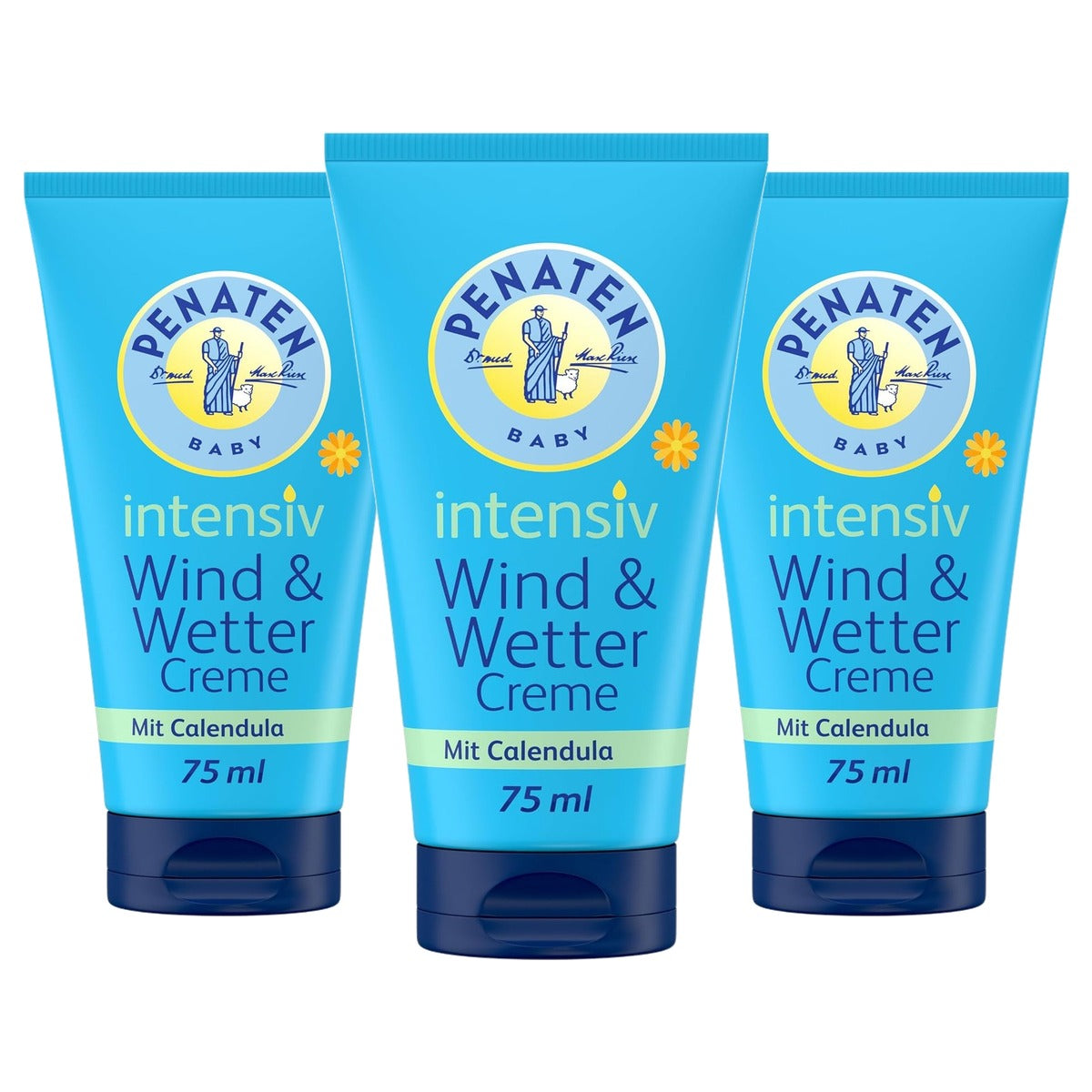Penaten Kleine Helper Wind- en Weer Crème 3 x 75 ml - Voordeelverpakking