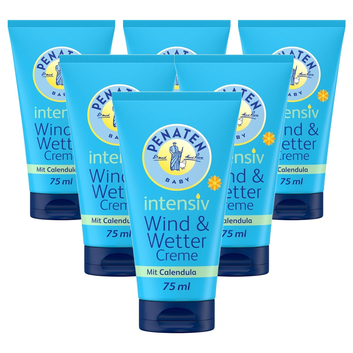 Penaten Kleine Helper Wind- en Weer Crème 6 x 75 ml - Voordeelverpakking