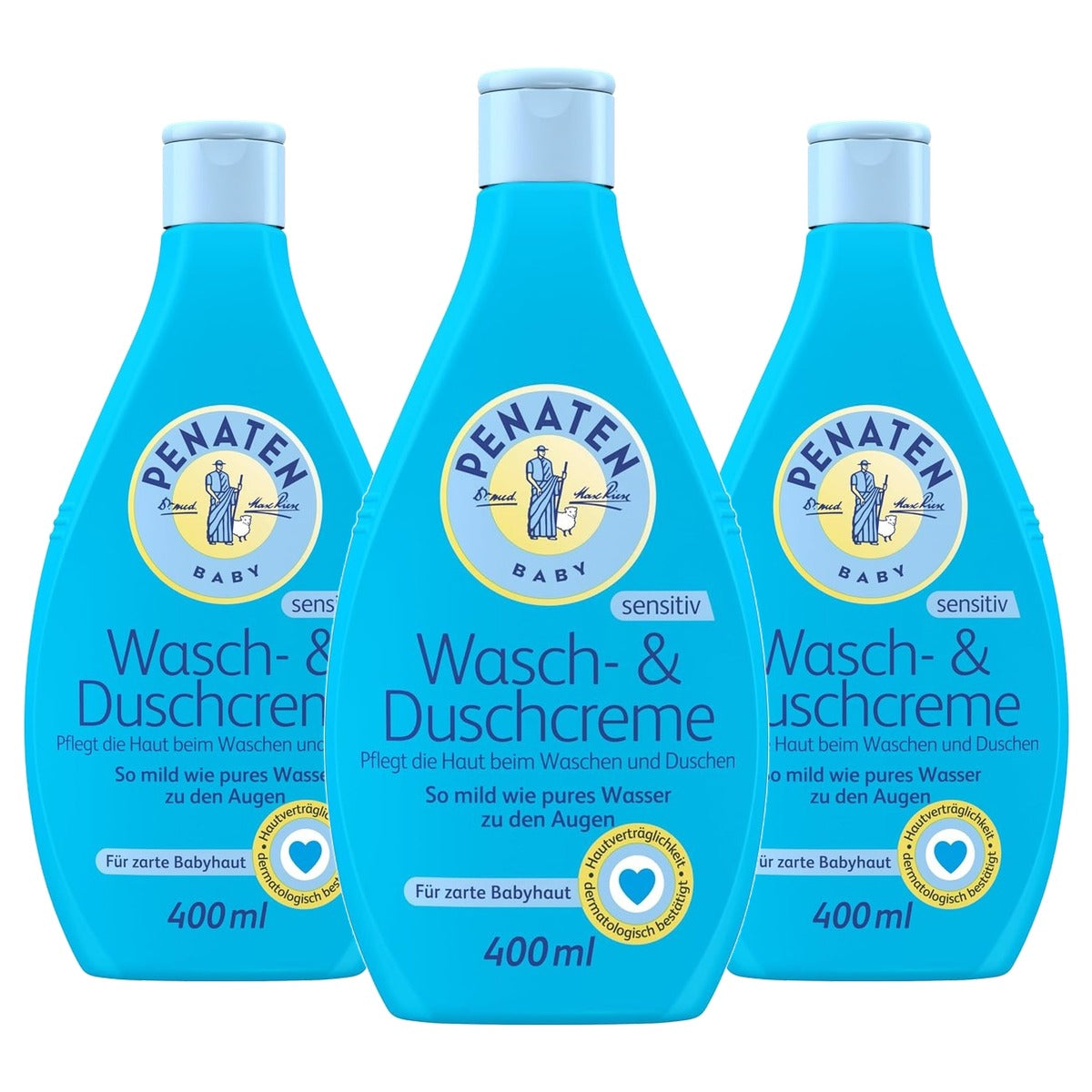 Penaten Was- en douchecrème 3 x 400 ml - Voordeelverpakking