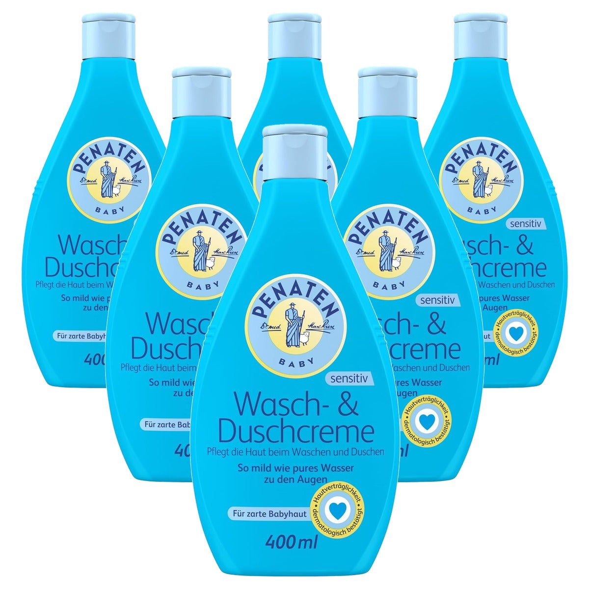 Penaten Was- en douchecrème 6 x 400 ml - Voordeelverpakking