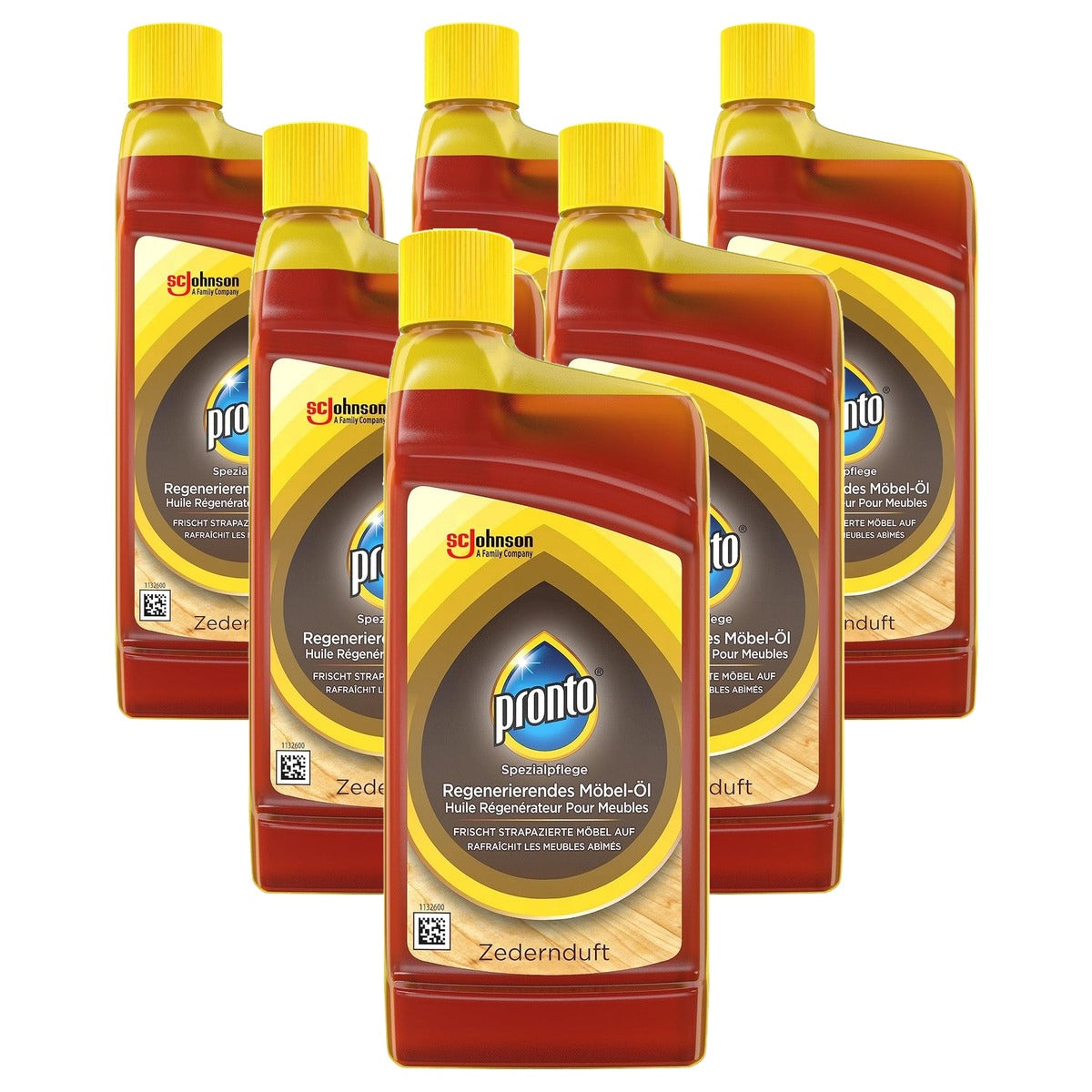 Pronto Regenererende meubelolie met cedergeur 6 x 250 ml - Voordeelverpakking