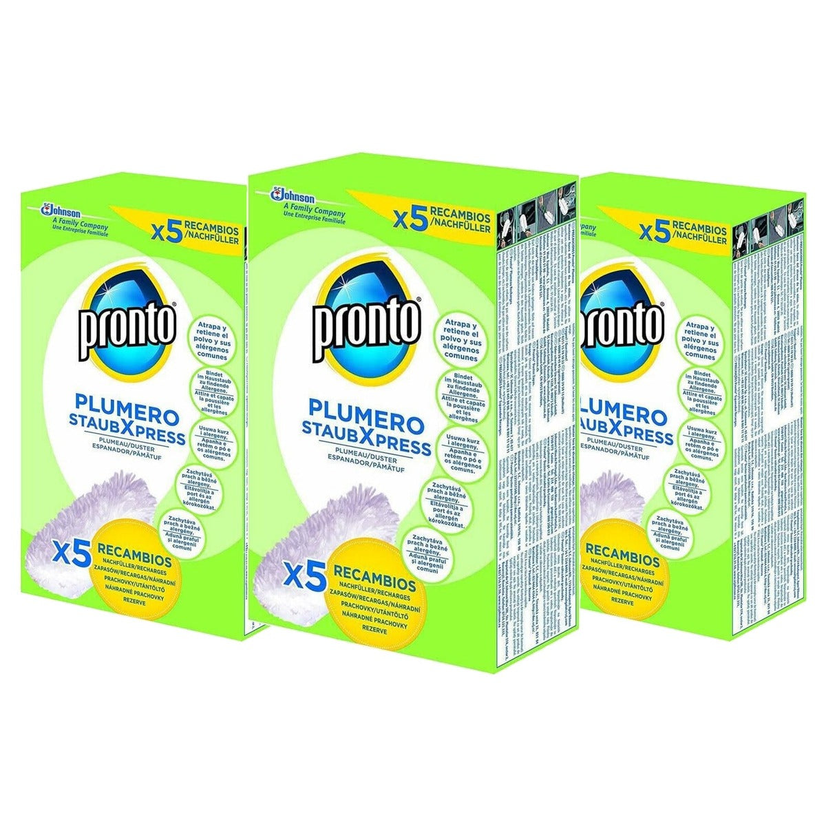 Pronto StaubXpress Navulling 5 navullingen - 3-pack