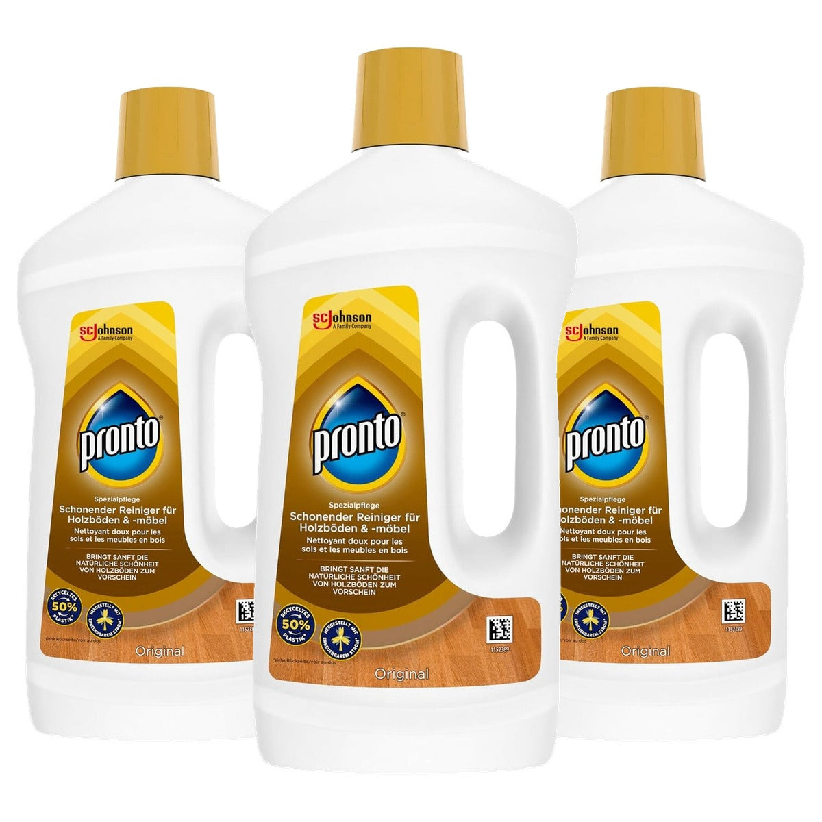 Pronto Zachte vloeibare houtreiniger 3 x 750 ml - Voordeelverpakking