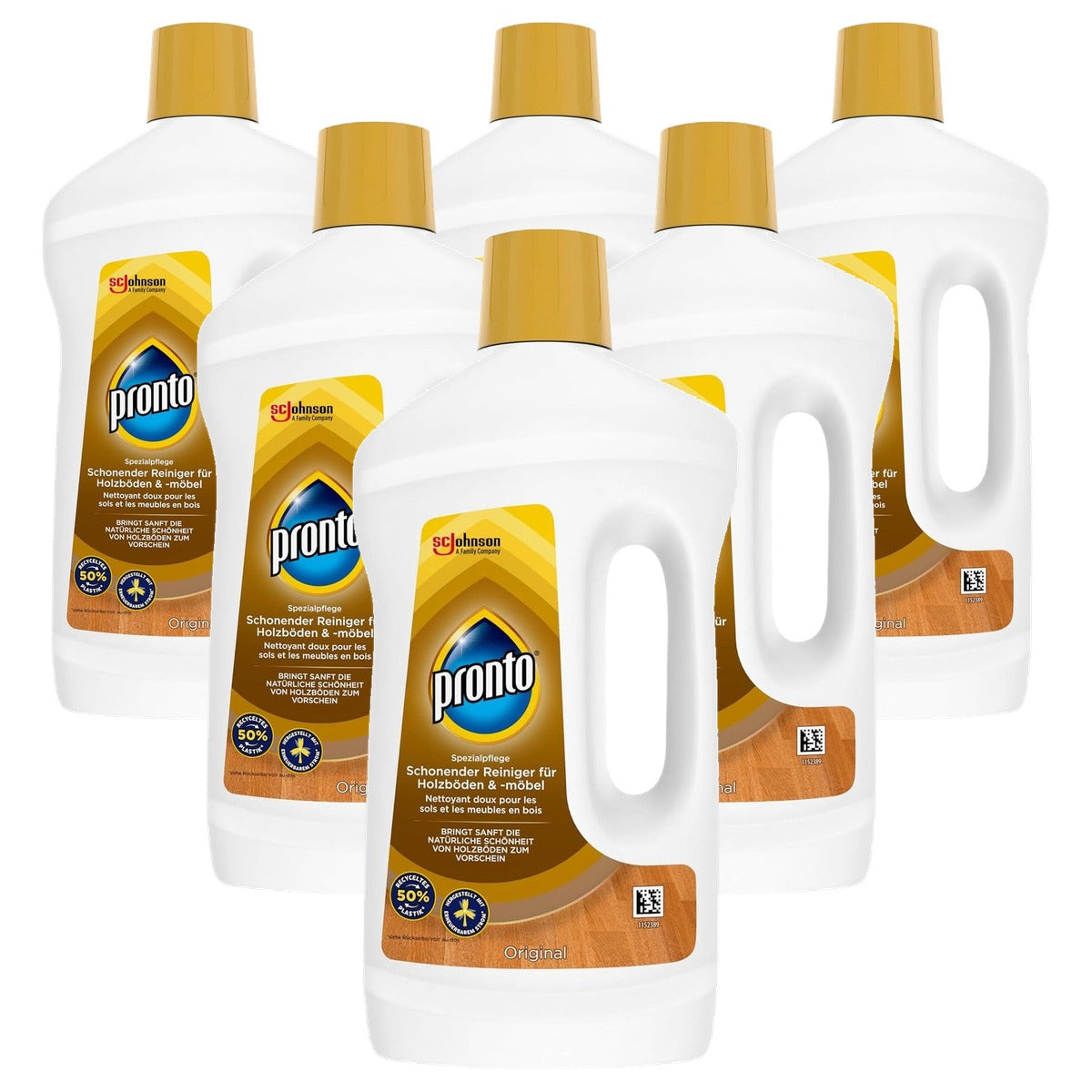 Pronto Zachte vloeibare houtreiniger 6 x 750 ml - Voordeelverpakking