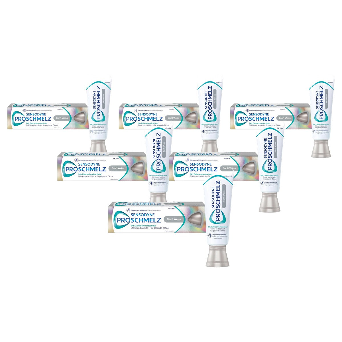 PROSCHMELZ Sanft Weiss tandpasta 6 x 75 ml - Voordeelverpakking