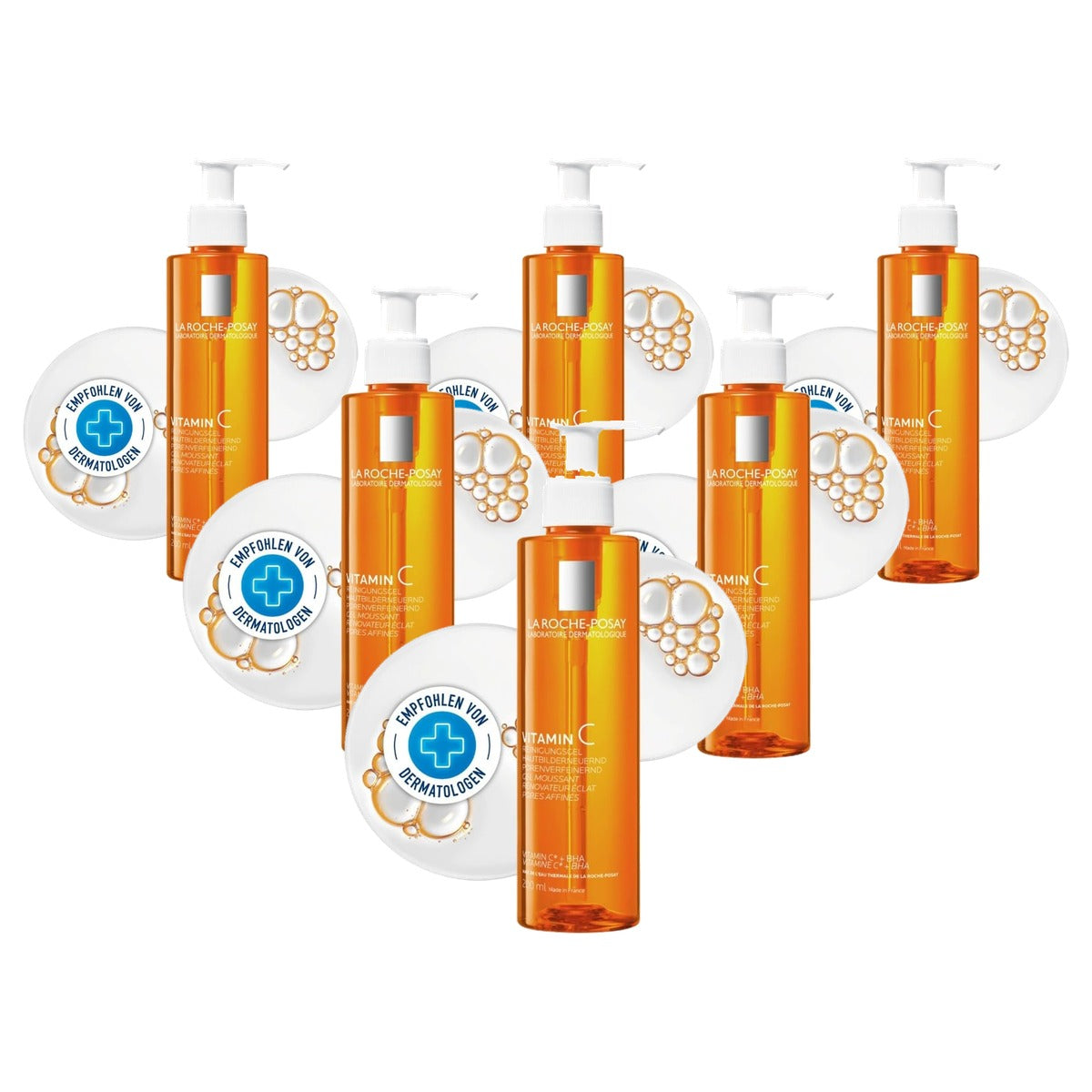 La Roche-Posay Pure Vitamine C Zuiverende Gezichtsreiniger 200 ml - 6-pack