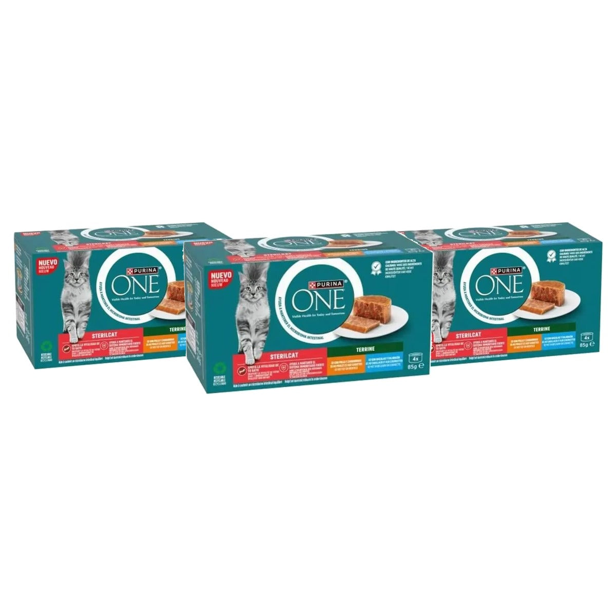 Purina One Bifensis natvoer kattenvoer kip en wortel 48 x 85 g - 3-pack