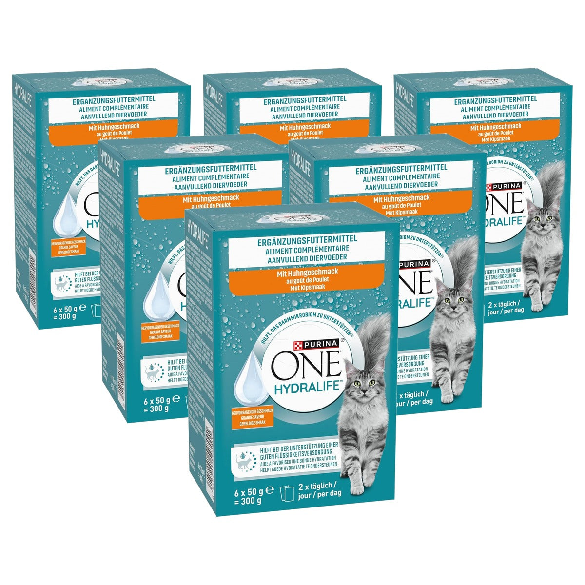 Purina One Hydralife natvoer kattenvoer kip 48 x 50 g - 6-pack