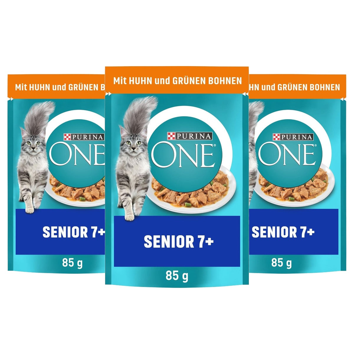 Purina One Senior 7+ natvoer kattenvoer kip 26 x 85 g - 3-pack