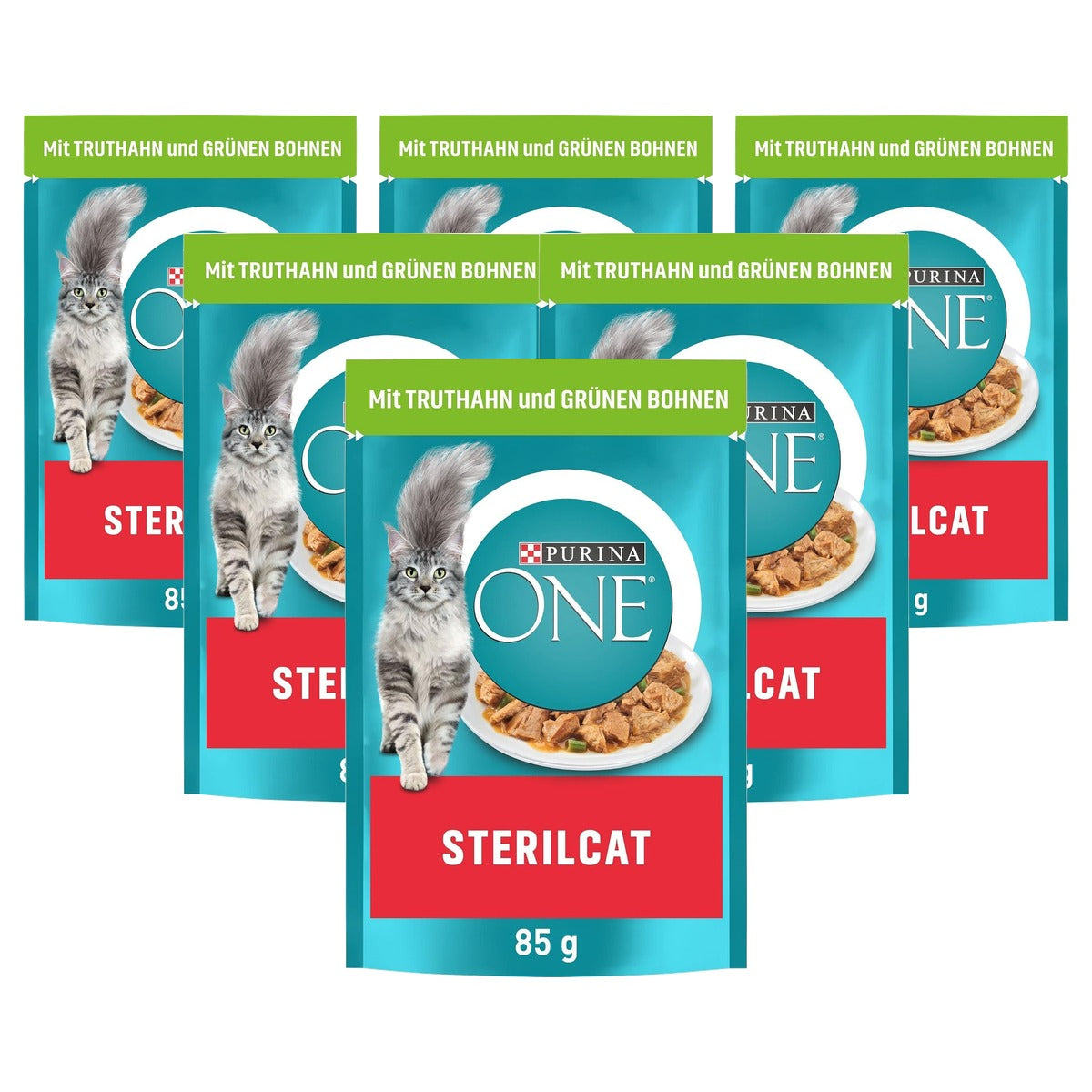 Purina One Sterilcat natvoer kattenvoer kalkoen 26 x 85 g - 6-pack