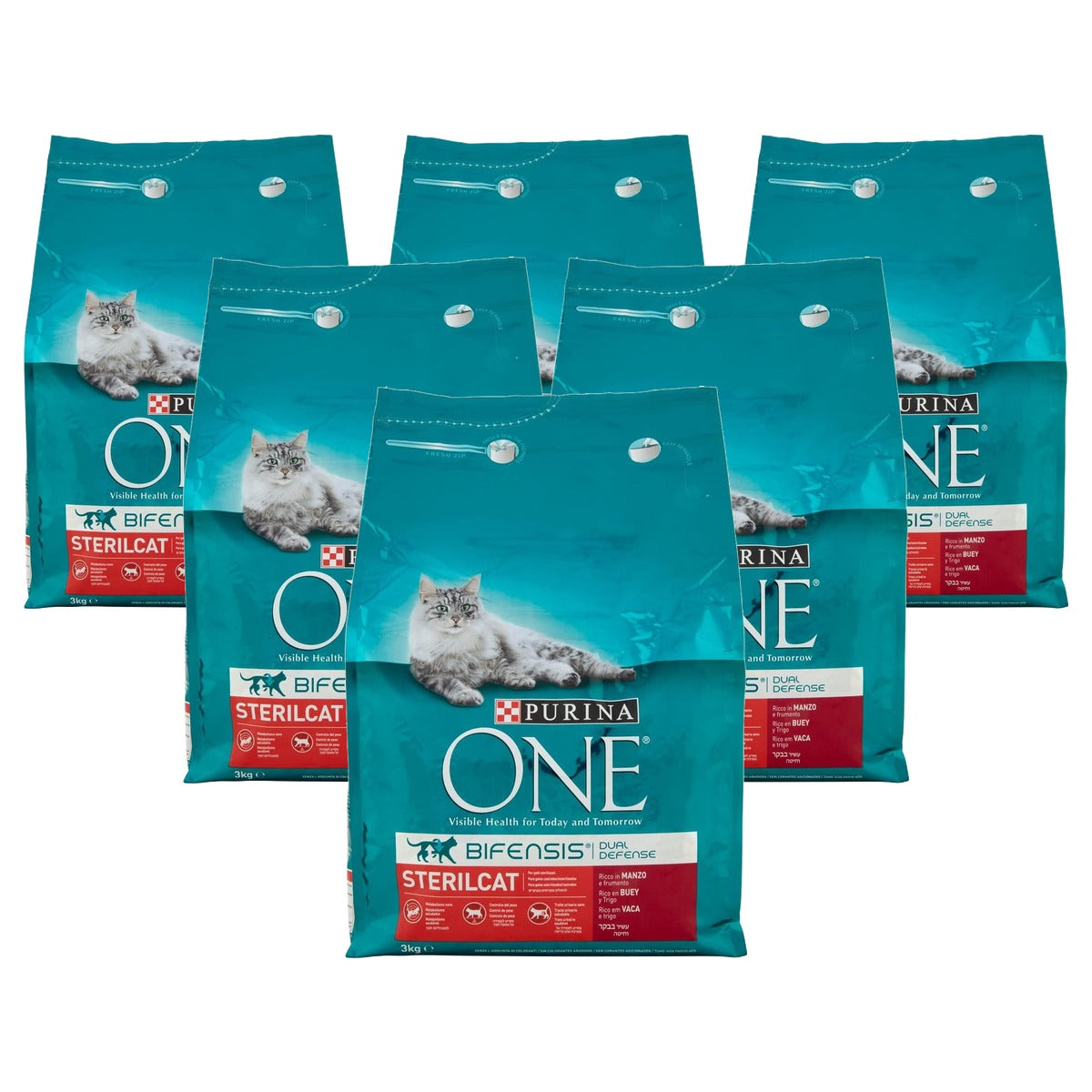 Purina One Sterilicaat Bifensis droogvoer kat - 6-pack