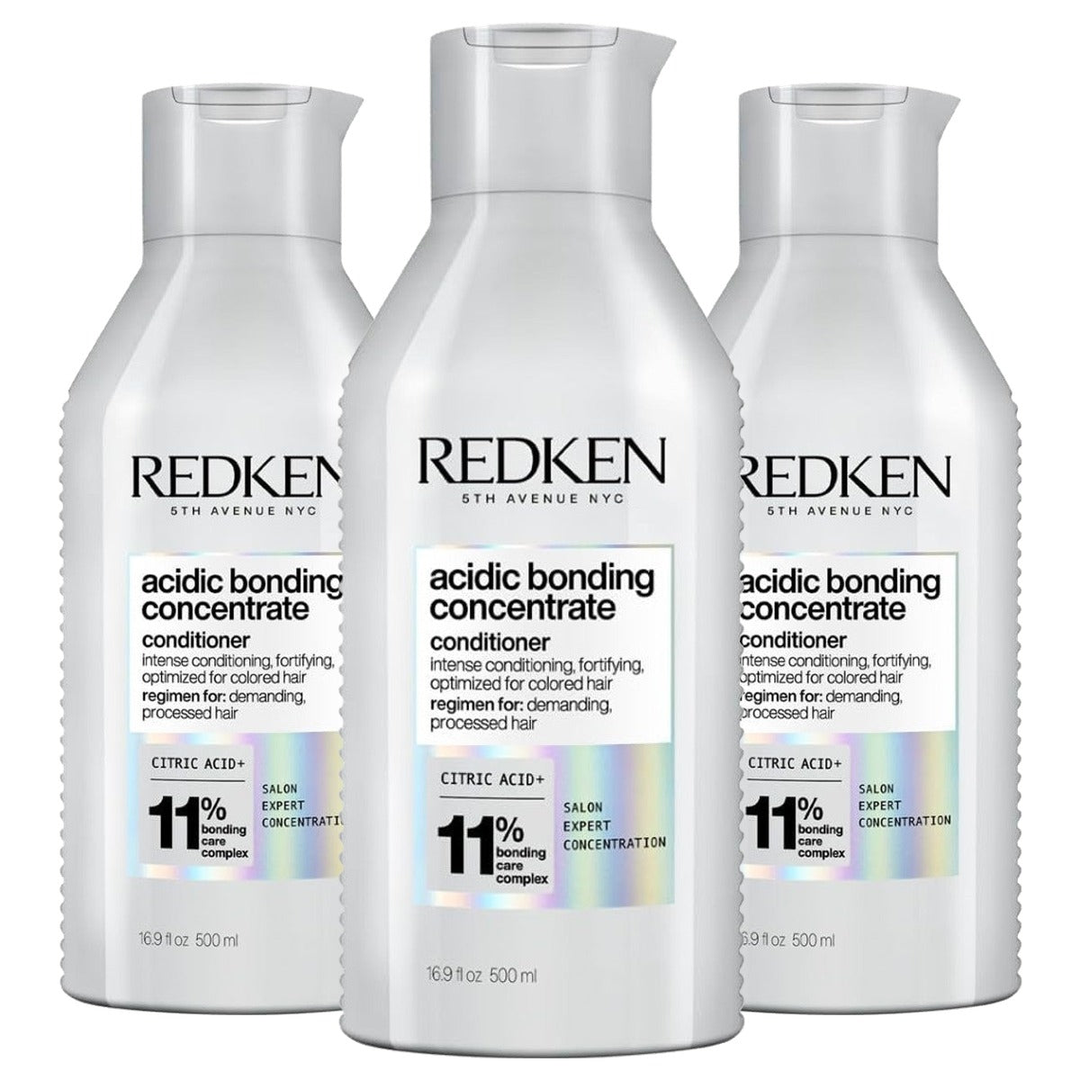 Redken Acidic Bonding Concentrate Conditioner tegen Kleurverlies 500 ml - 3-pack