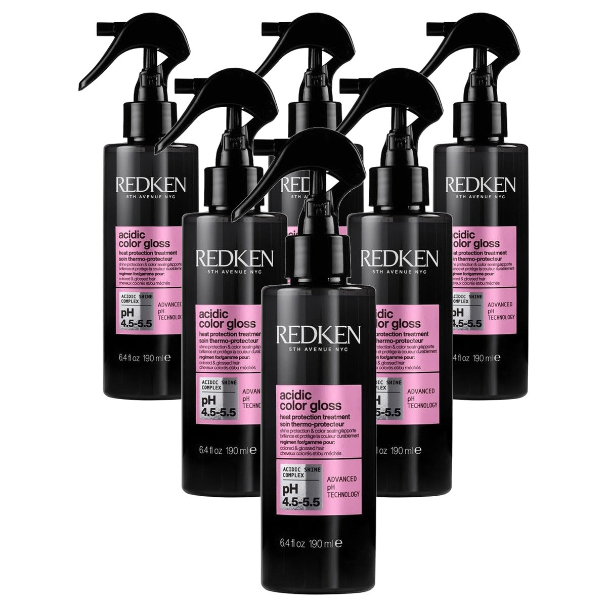 Redken Acidic Color Gloss Leave-In Spray voor Kleurbehoud en Glans 190 ml - 6-pack