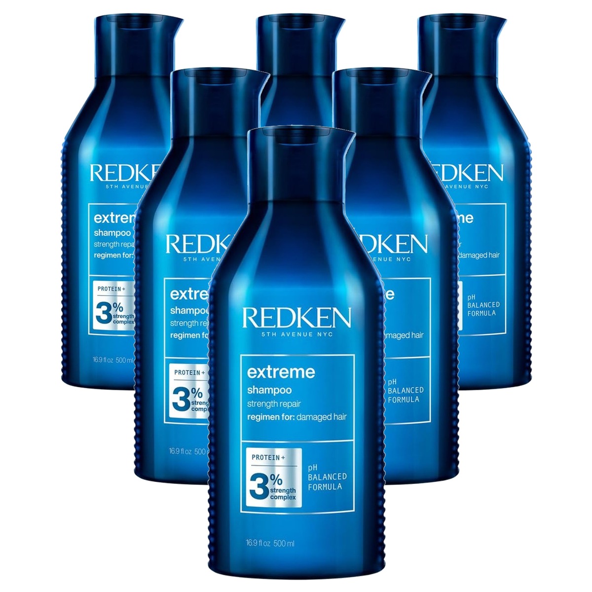 Redken Extreme Shampoo voor Broos en Beschadigd Haar 500 ml - 6-pack