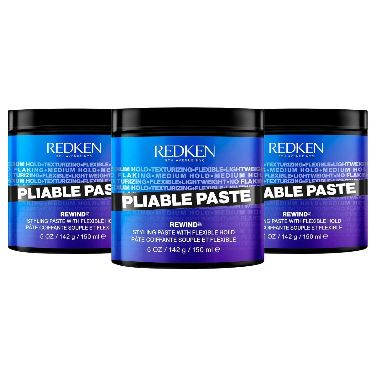 Redken Texturerende Pasta met Tarweproteïne voor Alle Haartypes 150 ml - 3-pack