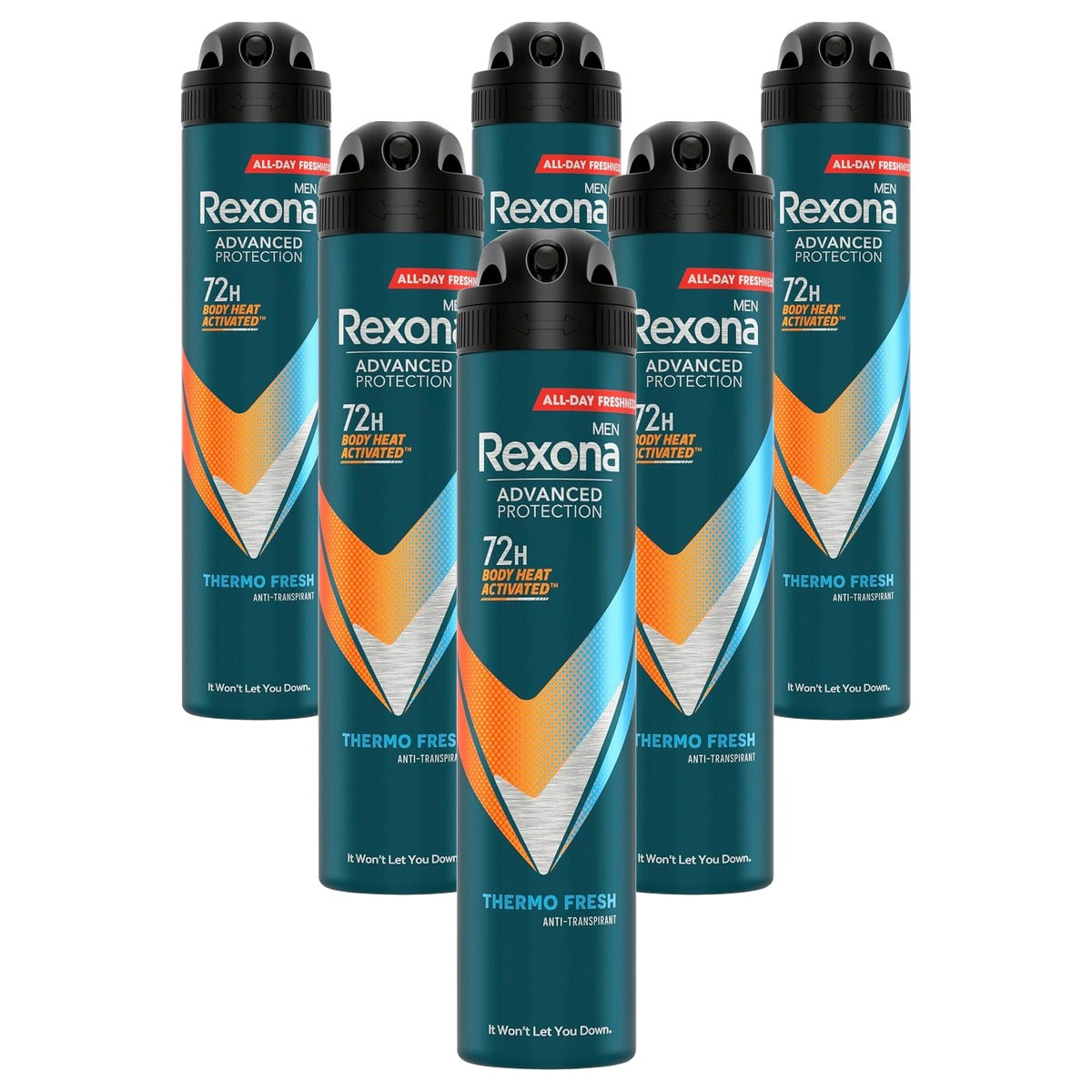 Rexona Advanced Protection 72h Sport Cool Antitranspirant 6 x 200 ml - Voordeelverpakking