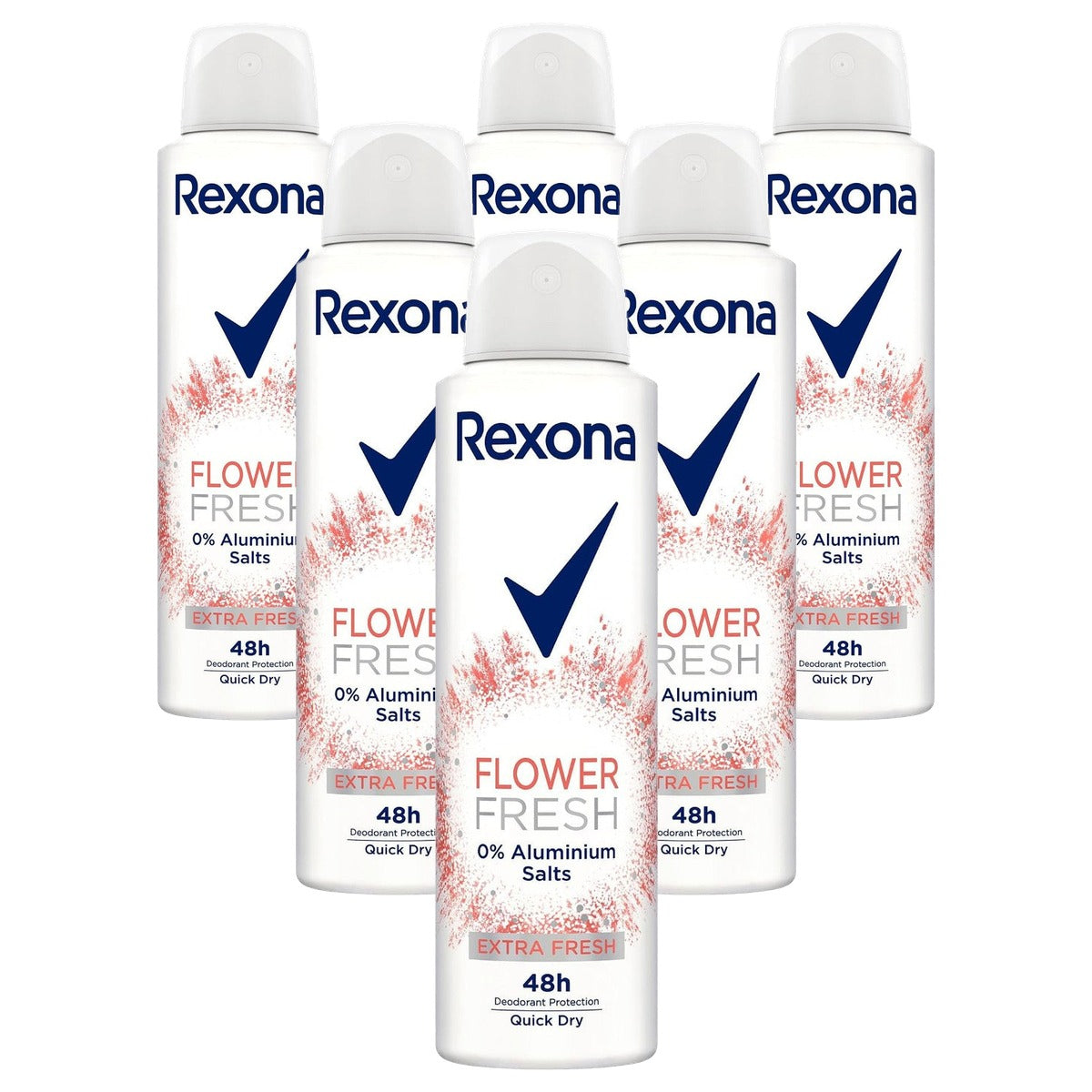 Rexona Deo Spray Flower Fresh 6 x 150 ml - Voordeelverpakking