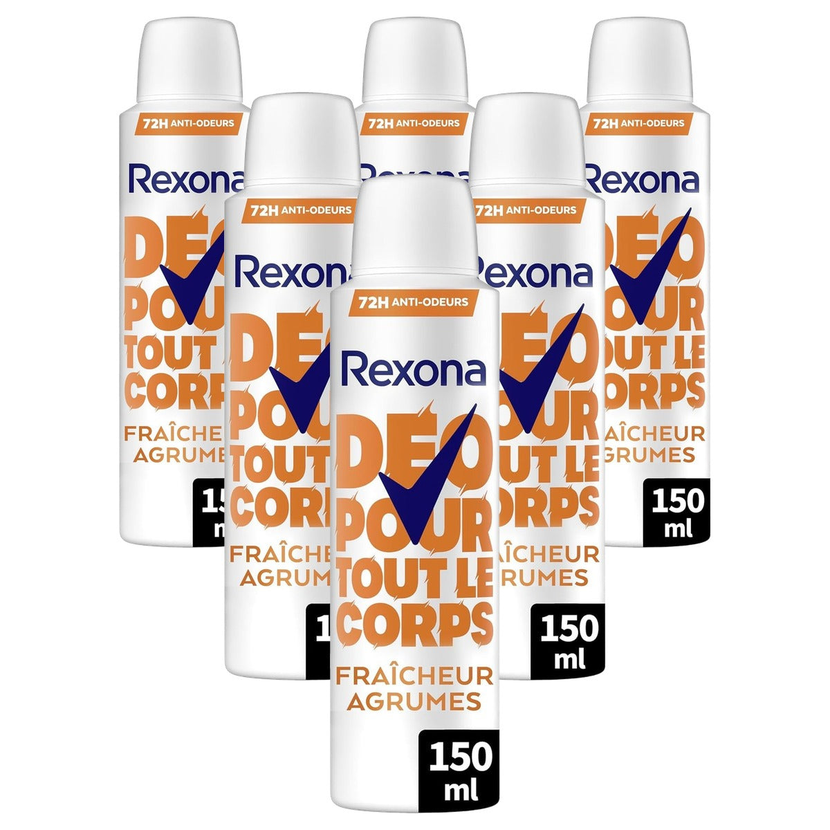 Rexona Full-Body Deodorant Citrusfrisheid 6 x 150 ml - Voordeelverpakking