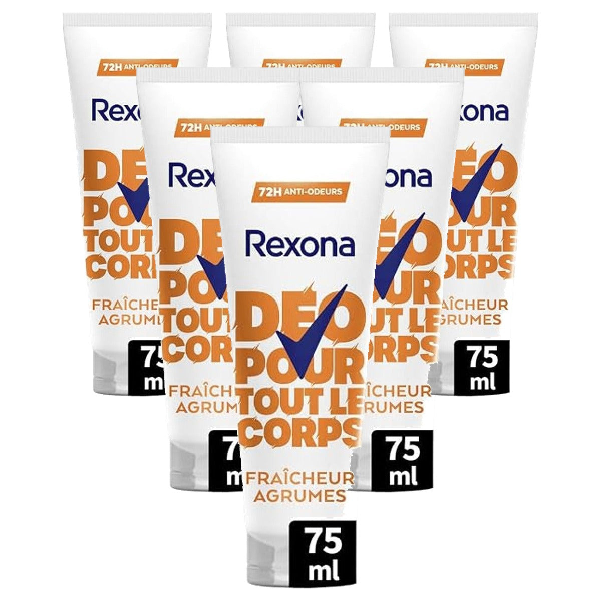 Rexona Full-Body Deodorant Crème Citrusfrisheid 6 x 75 ml - Voordeelverpakking