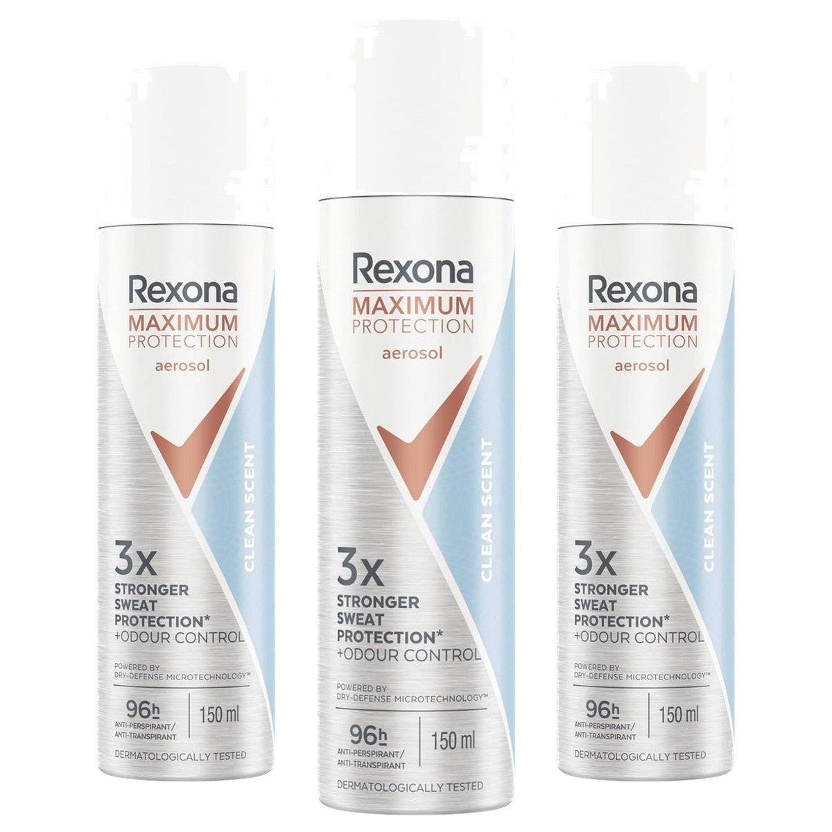 Rexona Maximum Protection Clean Scent 3 x 150 ml - Voordeelverpakking