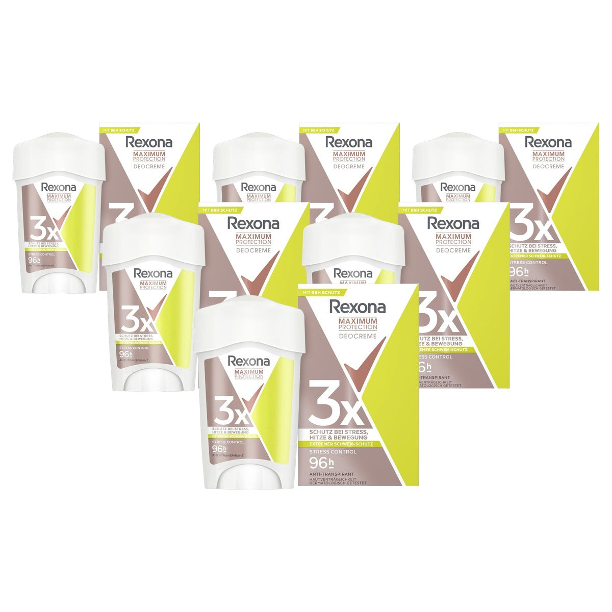 Rexona Maximum Protection Cream Stress Control 6 x 45 ml - Voordeelverpakking