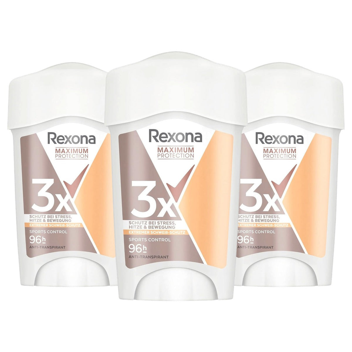 Rexona Maximum Protection Sports Control 3 x 45 ml - Voordeelverpakking