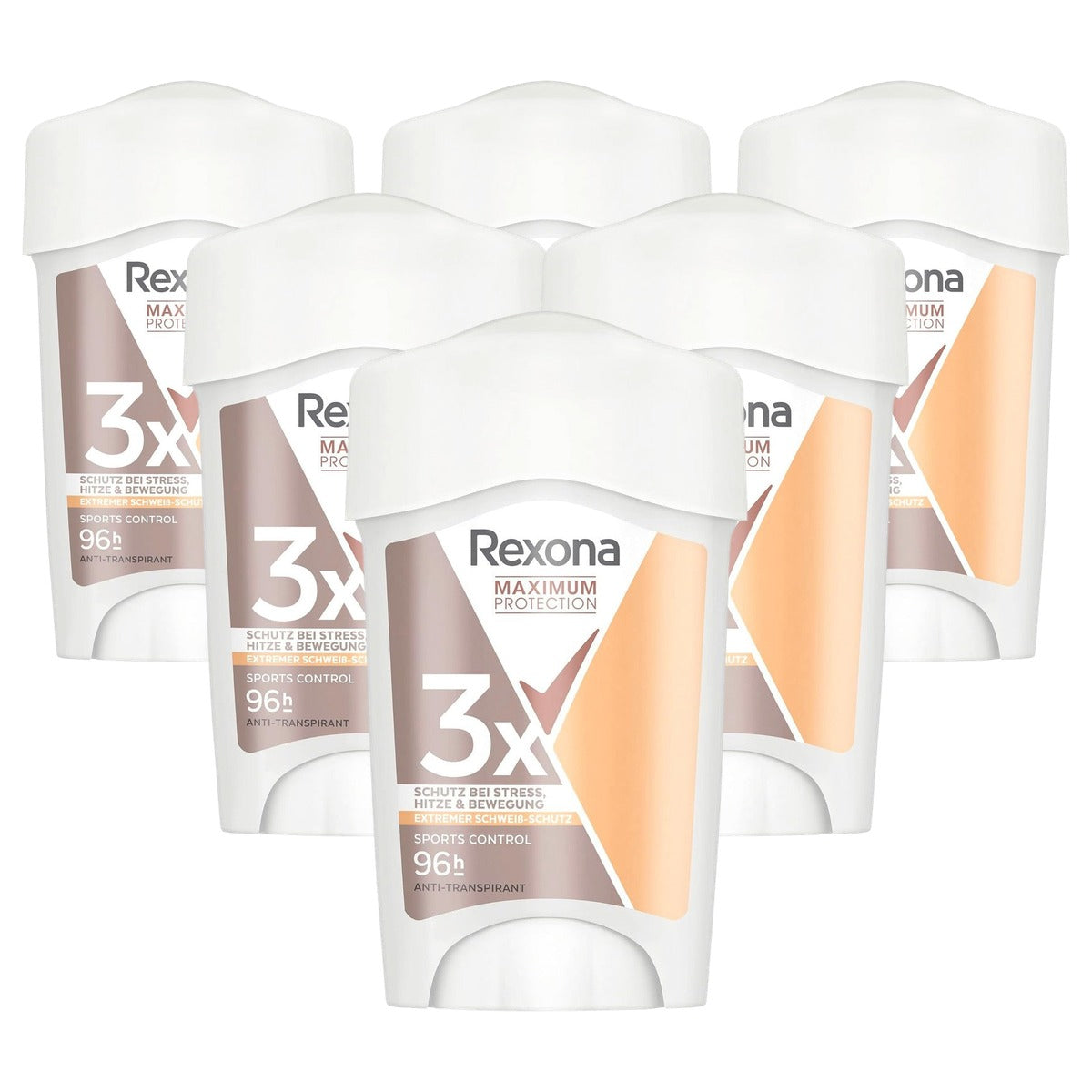 Rexona Maximum Protection Sports Control 6 x 45 ml - Voordeelverpakking