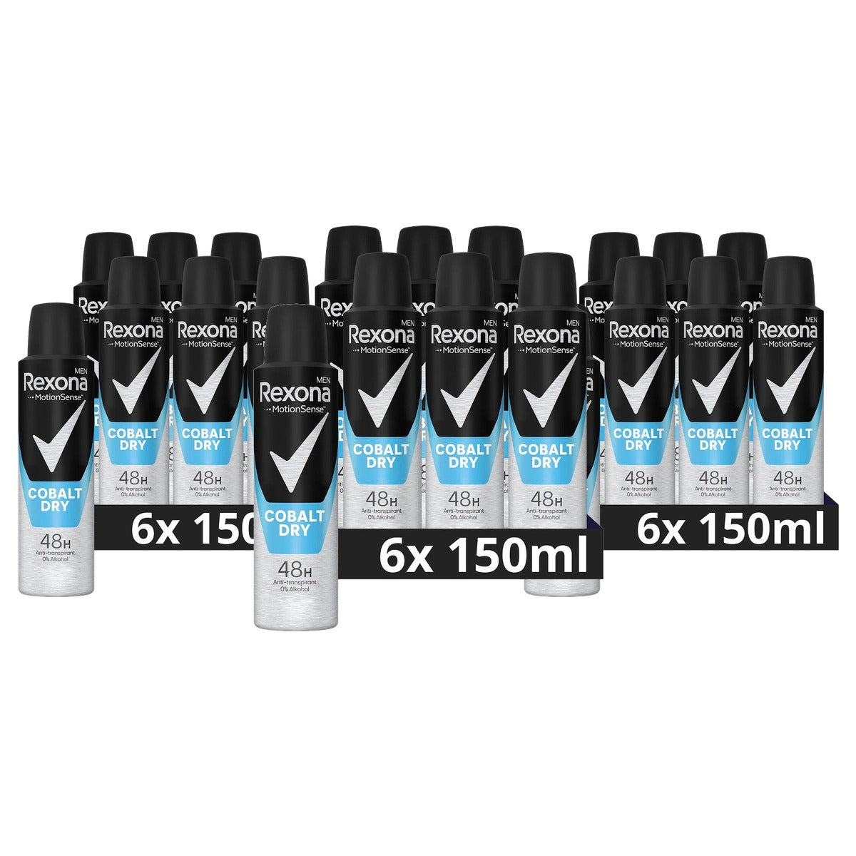 Rexona Men Anti-Transpirant Spray Cobalt Dry - 3-pack