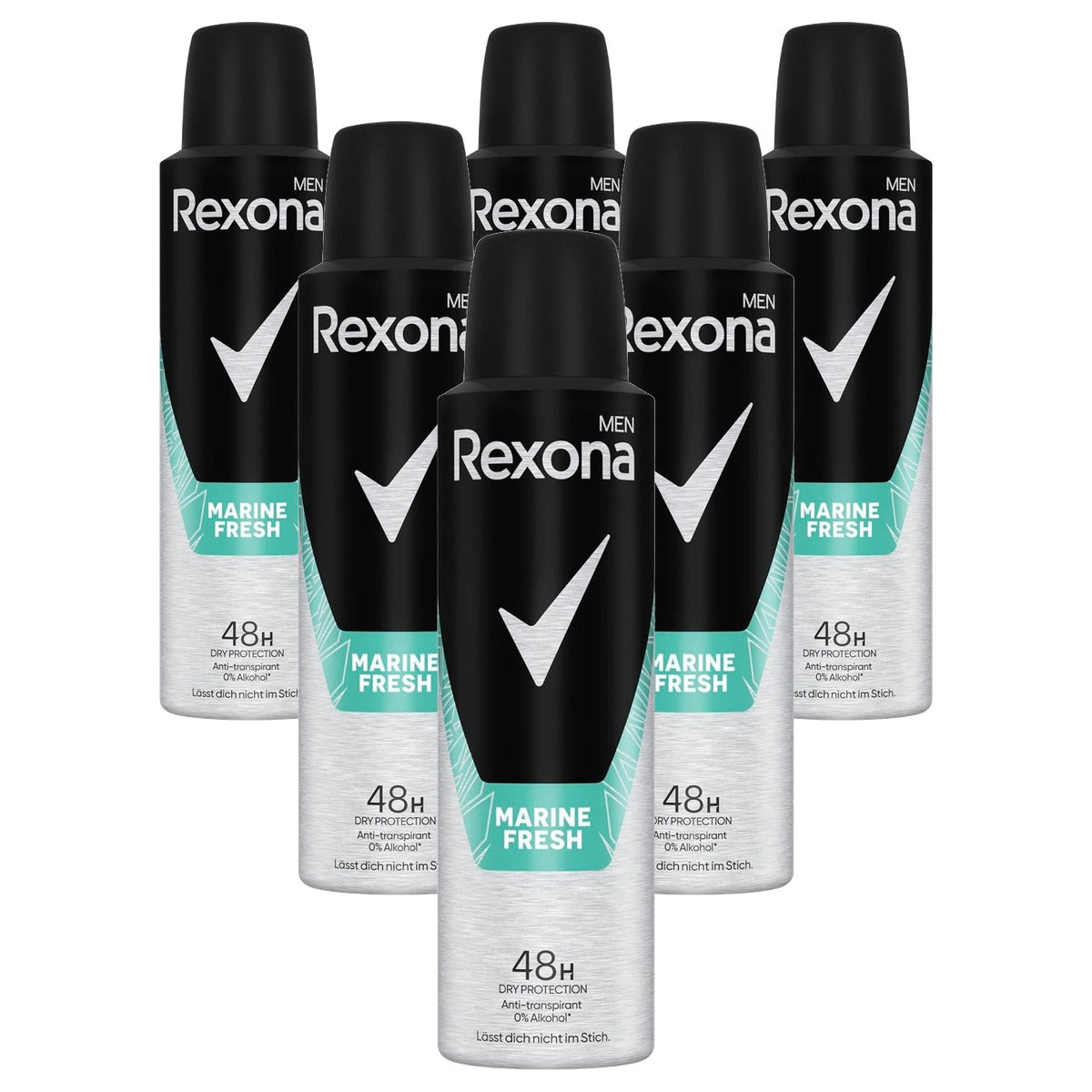Rexona Men Marine Fresh Deospray 6 x 150 ml - Voordeelverpakking