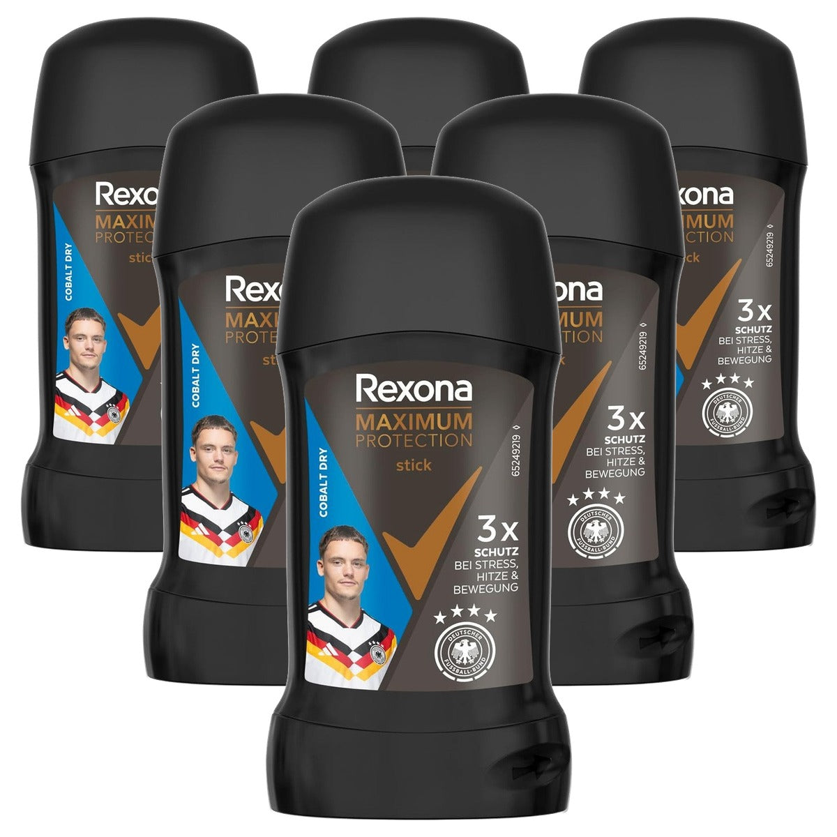 Rexona Men Maximum Protection Cobalt Dry Deodorant 6 x 50 ml - Voordeelverpakking