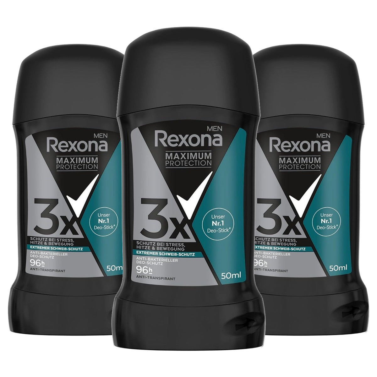 Rexona Men Maximum Protection Deo-Stick 3 x 50 ml - Voordeelverpakking