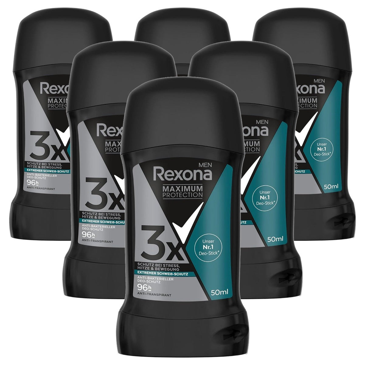 Rexona Men Maximum Protection Deo-Stick 6 x 50 ml - Voordeelverpakking