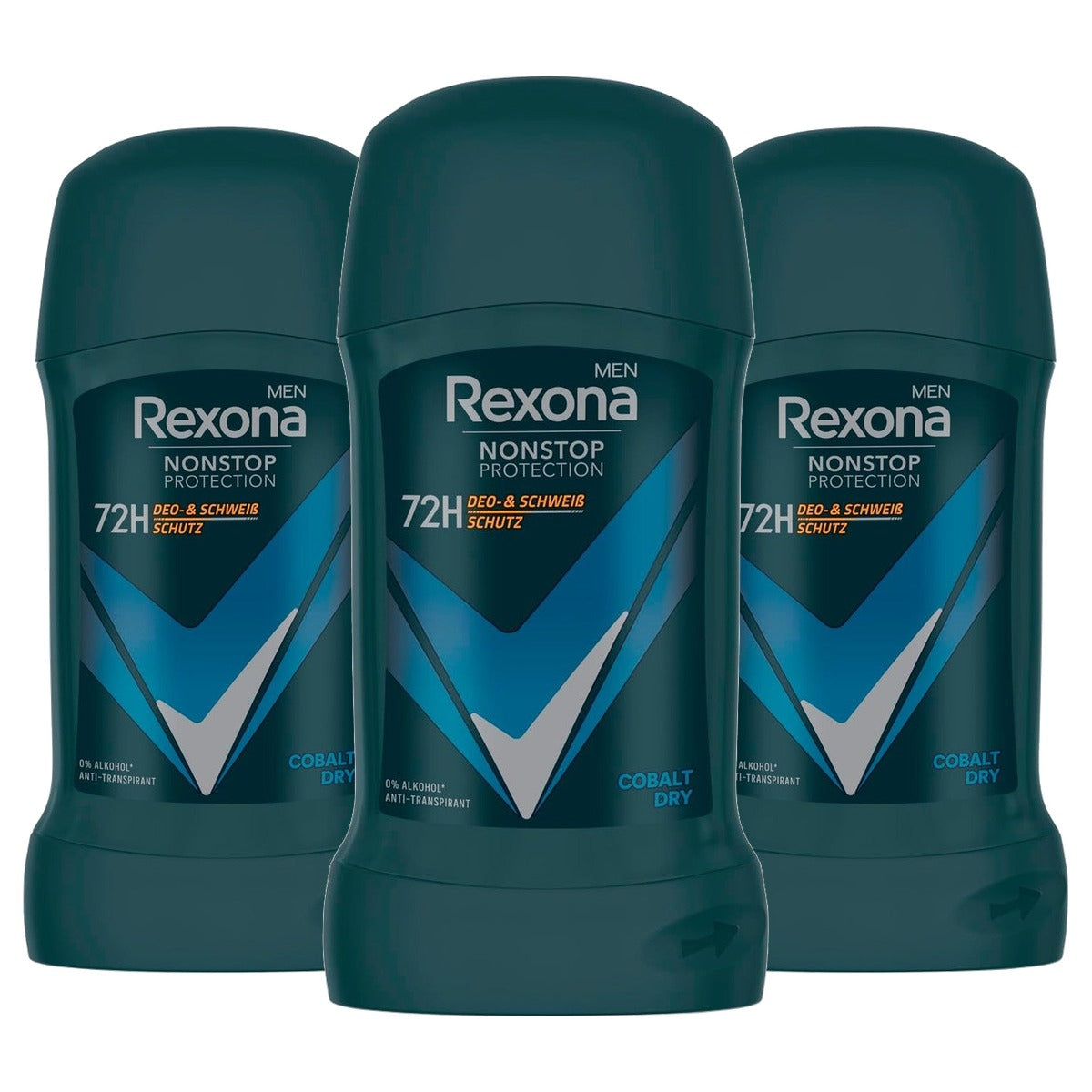 Rexona Men Nonstop Protection Cobalt Dry Deostick 3 x 50 ml - Voordeelverpakking