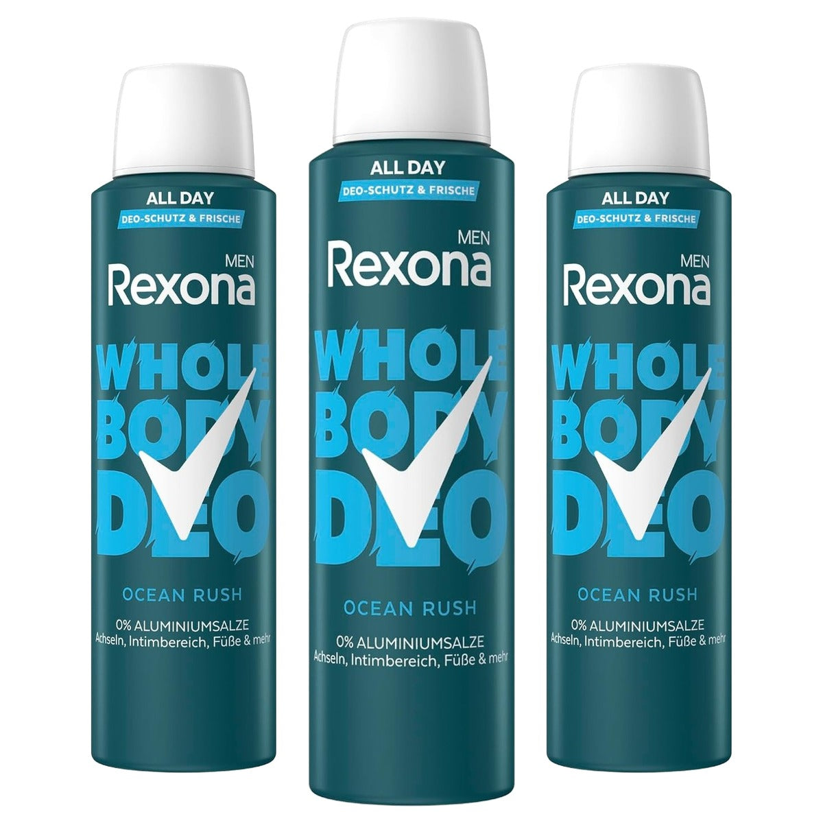 Rexona Men Whole Body Deodorant Spray Ocean Rush 3 x 150 ml - Voordeelverpakking