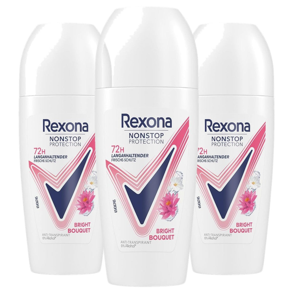 Rexona Nonstop Protection Bright Bouquet Deo Roll-On 3 x 50 ml - Voordeelverpakking